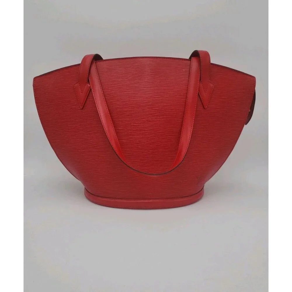 Auth Louis Vuitton Epi Red Saint Jacques Shopping M52267 Shoulder bag SKS020280
